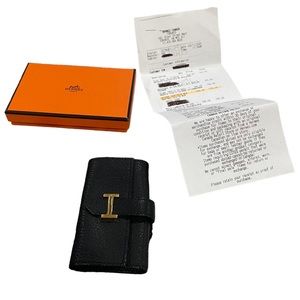 Hermes Mysore Goatskin Bearn Multicles 4 Key Gold Hardware